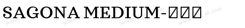 SAGONA MEDIUM字体转换